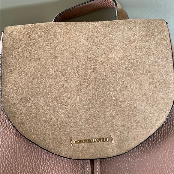 Coccinelle Logo-Plaque Calf Leather Backpack - Picture 2 of 7